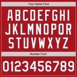 Benutzerdefiniertes authentisches rot-weißes Baseball-Trikot