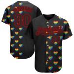 Pride Baseball Authentic 3D Love Jersey Love Rainbow Month LGBT Ist Individuell Für