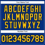 Schwarzes Royal Baseball-Trikot mit Nadelstreifen, authentisches, individuelles Gelb