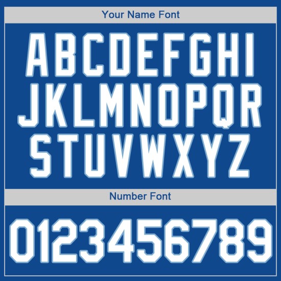 Benutzerdefiniertes authentisches Baseball-Trikot in Königsblau-Hellblau