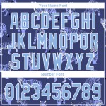 Lila Blau-Weiß 3D Design Jersey Tiger Custom Authentic Dark Light Muster Baseball