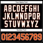 Benutzerdefinierte schwarz weiß Nadelstreifen orange-weiß authentische Baseball Jersey Benutzerdefinierte schwarz weiß Nadelstreifen orange-weiß authentische Baseball Jersey