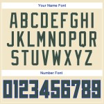 Custom Cream Hunter Green-Royal Authentic Throwback Rib-Strick Baseball Jersey Shirt