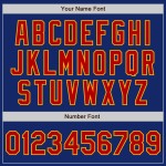 Baseball Custom Trikot Authentic Royal Rot-Gold