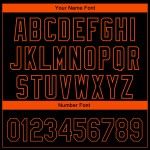 Orange 3D Schwarz City Authentic Jersey Fade Baseball Fashion Custom Baltimore Edition