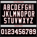 Benutzerdefiniertes authentisches schwarz-weiß-rotes Baseballtrikot