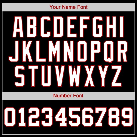 Benutzerdefiniertes authentisches schwarz-weiß-rotes Baseballtrikot