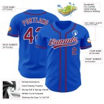 Baseball Authentic Blue Custom Jersey Thunder Crison-Weiß