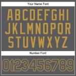 Authentisches Gold Old Custom Steel Baseball Jersey Grau