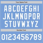 Benutzerdefiniertes authentisches Baseball-Trikot in Blau und Weiß