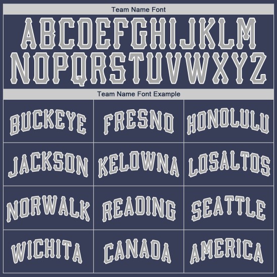 Benutzerdefiniertes authentisches Baseball-Trikot in Marineblau und Grauweiß