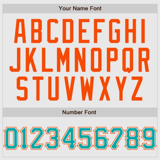 Benutzerdefinierte weiß Aqua Nadelstreifen Aqua-Orange authentische Raglan Ärmel Baseball Jersey