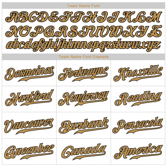 Benutzerdefiniertes authentisches Baseball-Trikot in Weiß und Altgold