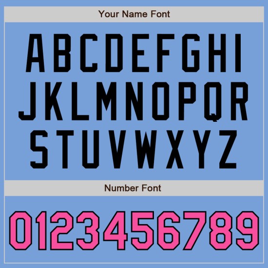 Benutzerdefinierte Hellblau Pink-Schwarz Authentic Fade Fashion Baseball Jersey