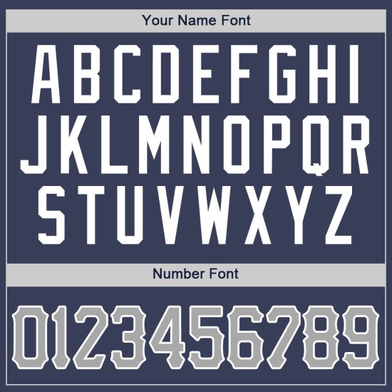 Benutzerdefiniertes authentisches Baseball-Trikot in Marineblau und Grauweiß