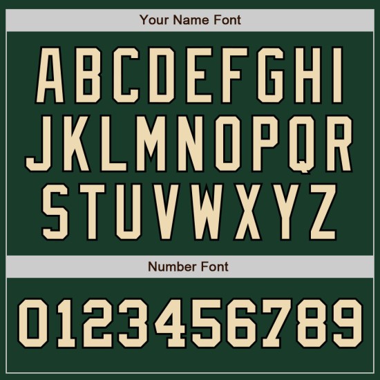 Benutzerdefiniertes authentisches zweifarbiges Baseball-Trikot in Grün, Creme und Schwarz