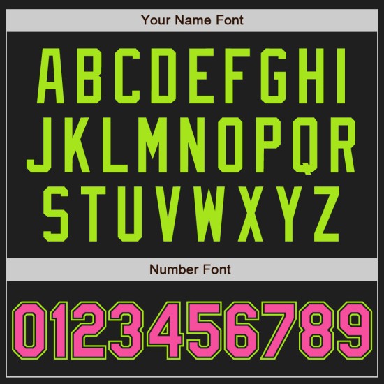 Benutzerdefinierte Schwarz Rosa Nadelstreifen Pink-Neon Grün Authentic Baseball Jersey