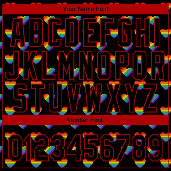 Pride Baseball Authentic 3D Love Jersey Love Rainbow Month LGBT Ist Individuell Für