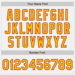 Benutzerdefiniertes weißes gold-rotes Baseball-Trikot Authentic