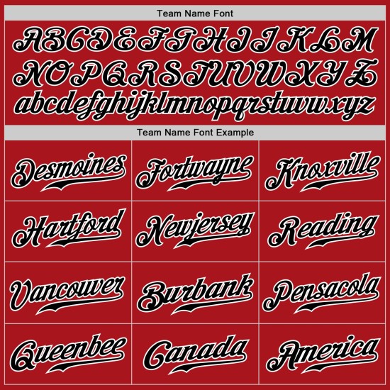 Benutzerdefinierte rot schwarz Nadelstreifen schwarz-weiß authentische Baseball Jersey