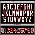 Benutzerdefinierte schwarz rot Nadelstreifen rot-weiß authentische Baseball Jersey