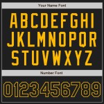 Gold Nadelstreifen Schwarz Jersey Baseball Authentic Custom Schwarz