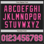 Benutzerdefinierte schwarz rosa Nadelstreifen rosa-weiß authentische Baseball Jersey