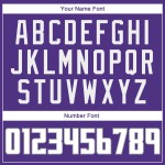 Benutzerdefinierte lila weiß-grau authentische Baseball Jersey