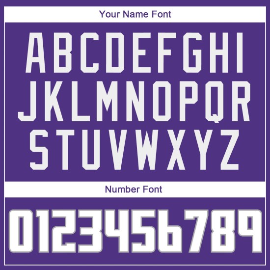 Benutzerdefinierte lila weiß-grau authentische Baseball Jersey