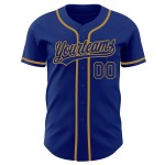 Benutzerdefiniertes Baseball Royal Gold Trikot Royal-Old Authentic Benutzerdefiniertes Baseball Royal Gold Trikot Royal-Old Authentic