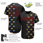 Pride Baseball Authentic 3D Love Jersey Love Rainbow Month LGBT Ist Individuell Für