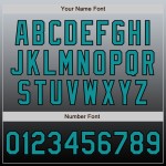 Benutzerdefiniertes grau-blaugrün-schwarzes authentisches Fade Fashion Baseball-Trikot