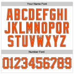 Benutzerdefinierte weiß orange Nadelstreifen orange-schwarz authentische Baseball Jersey