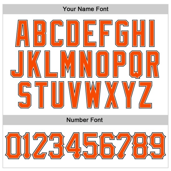 Benutzerdefinierte weiß orange Nadelstreifen orange-schwarz authentische Baseball Jersey