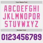 Lila-Pink Jersey Authentic Weiß Baseball Custom