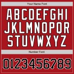 Benutzerdefinierte rot schwarz Nadelstreifen schwarz-weiß authentische Baseball Jersey