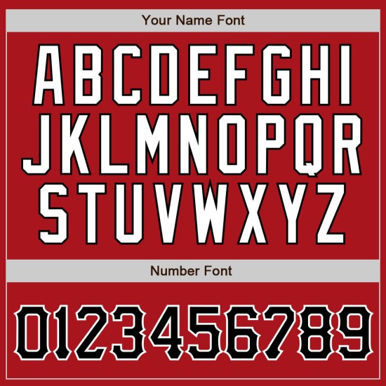 Benutzerdefinierte rot schwarz Nadelstreifen schwarz-weiß authentische Baseball Jersey