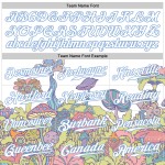 Benutzerdefiniertes 3D-Musterdesign Bunte Blumen und Pilze Psychedelische Halluzination Authentisches Baseball-Trikot