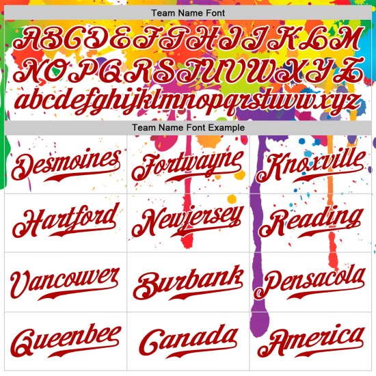 Benutzerdefinierte 3D-Muster-Design Bunte helle Tintenspritzer Authentisches Baseball-Trikot Benutzerdefinierte 3D-Muster-Design Bunte helle Tintenspritzer Authentisches Baseball-Trikot