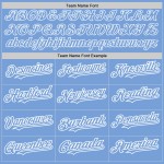 Benutzerdefiniertes authentisches Baseball-Trikot in Blau und Weiß